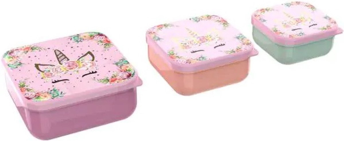 LUNCH BUDDIES 3 IN 1 UNICORN FLOWER