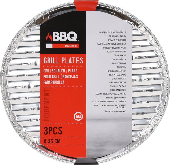 BBQ Barbecue Grillschalen Rond 3stuks van Mica Decorations — afbeelding 2