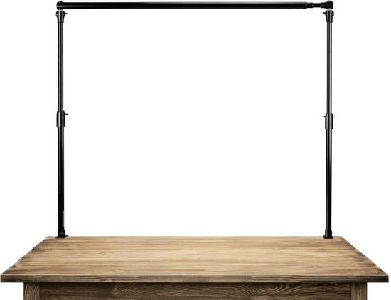 Bresser Tabletop Backdrop Frame - 60x120 tot 300 cm - Geschikt voor Food- en Productfotografie