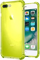 Smartphonica iPhone 7/8 Plus transparant siliconen hoesje - Neon Geel / Back Cover geschikt voor Apple iPhone 7 Plus;Apple iPhone 8 Plus