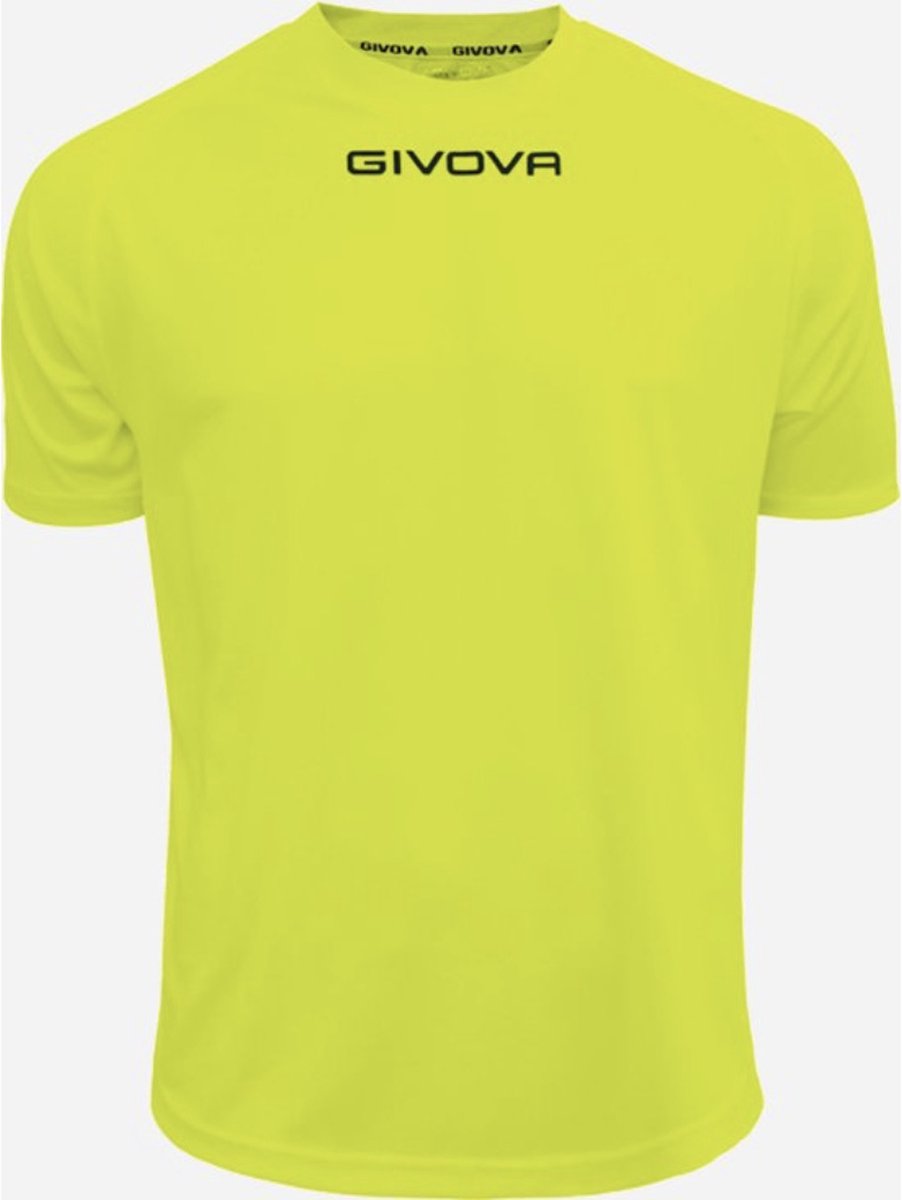 Sportshirt Givova One, MAC01 Fluo Geel, maat XL