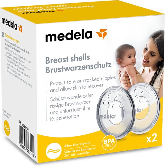 Medela Tepelbeschermers - Beschermt tussen voedingen - Tegen schuren, kloven en pijn - 2 stuks