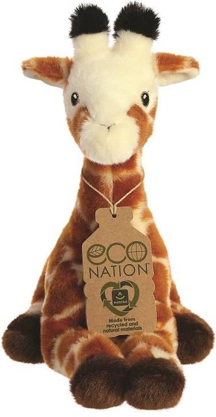 PELUCHE GIRAFE ASSISE 21CM