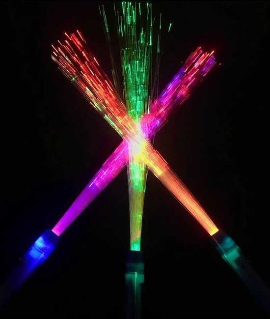 LED fiber stick - LED stick - LED verlichting - Staaf - Lampje - Decoratie  - Feest -... | bol.com