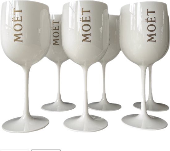 Moët & Chandon Ice Glas - 2 stuks - Champagneglazen - (Wit) - Acryl - Champagne - Glazen - Horeca - Examen Tip - Moët & Chandon