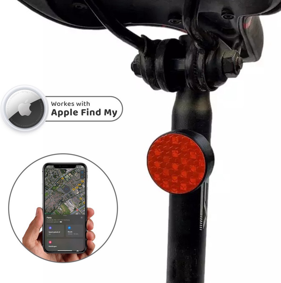 Universel Support vélo antivol pour Apple Airtag, GPS Protection Contre