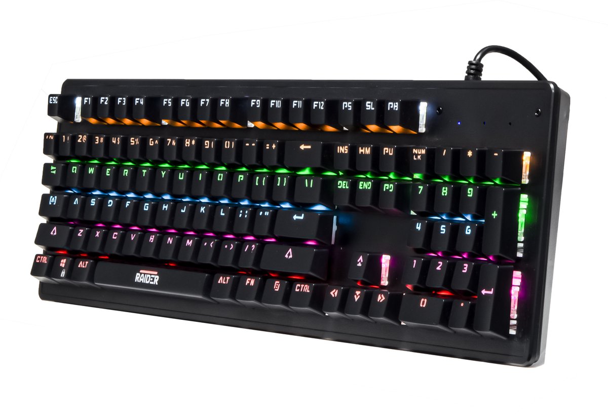 RAIDER MECH PRO Gaming Toetsenbord - Mechanical - QWERTY - RGB LED