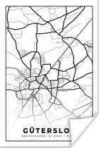 Poster Plan de la ville - Gütersloh - Plan - Plan d'étage - 20x30 cm