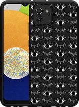 Hoesje Zwart Geschikt voor Samsung Galaxy A03 I See You