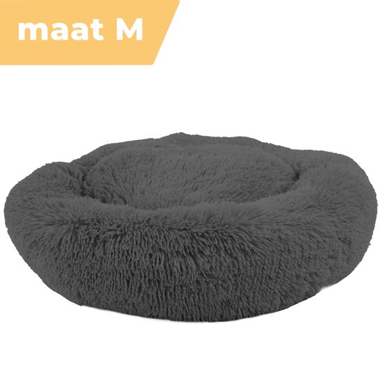 Coooper Donut Hondenmand - Fluffy Hondenmand - 60 cm - M - Wasbaar - Pluche