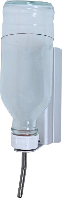Drinkfles glas+houder+U-profiel, 500 ml - 21 x 16 x 10cm
