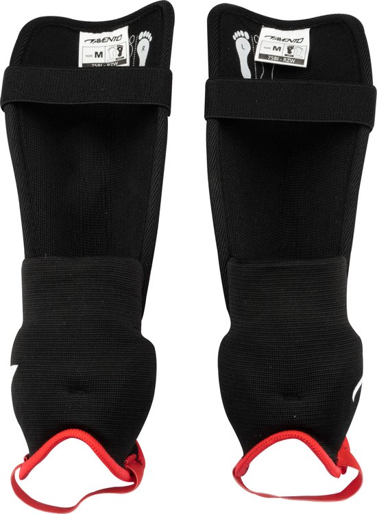 Avento Scheenbeschermers - Pro-Style Soft - Rood/Zwart - Maat L