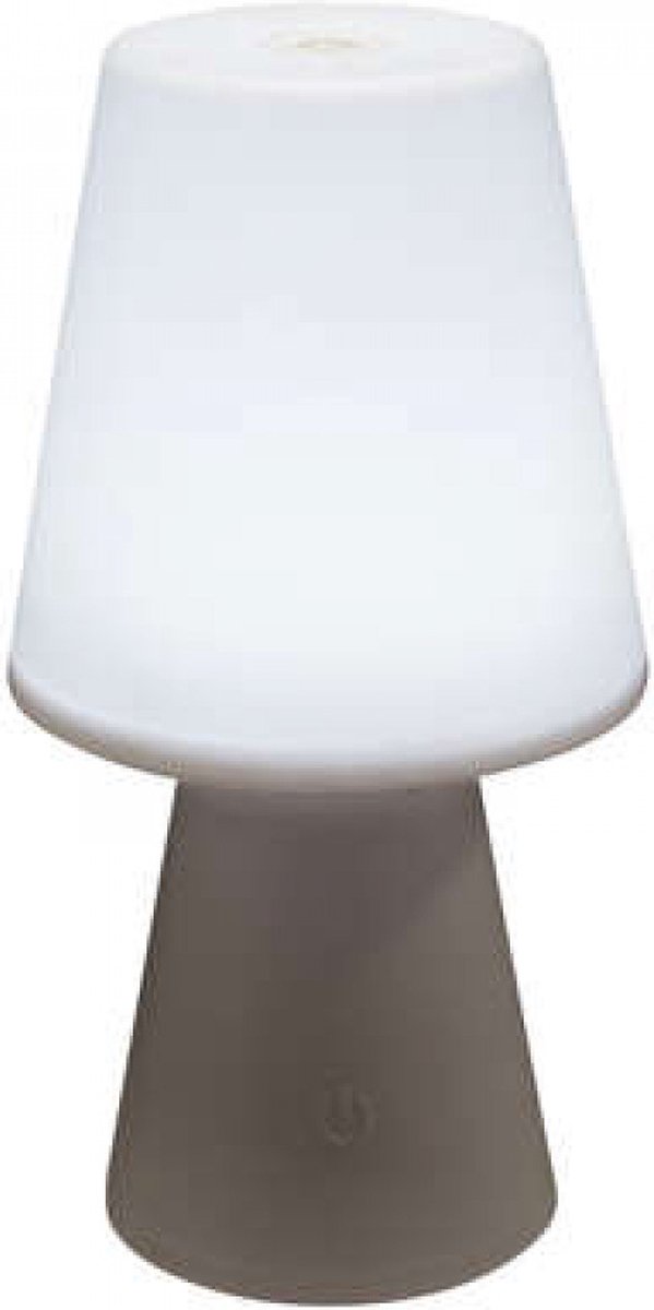 Atmosphera | Tafellamp | 23 cm hoog | Wit | Led licht | oplaadbaar | binnen en buiten | CE keurmerk