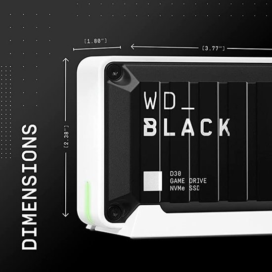 Western Digital Black D30 Game Drive - Externe SSD - Geschikt voor Xbox - 500GB - Western Digital