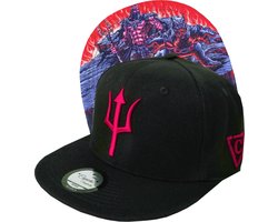 Capiche® Snapback Pet Heren – Hades – Zwart – Verstelbaar met Druksluiting – Sportcap – Baseball Cap – Mannen Cap – Griekse Mythologie
