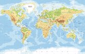Peinture - Carte du monde très détaillée