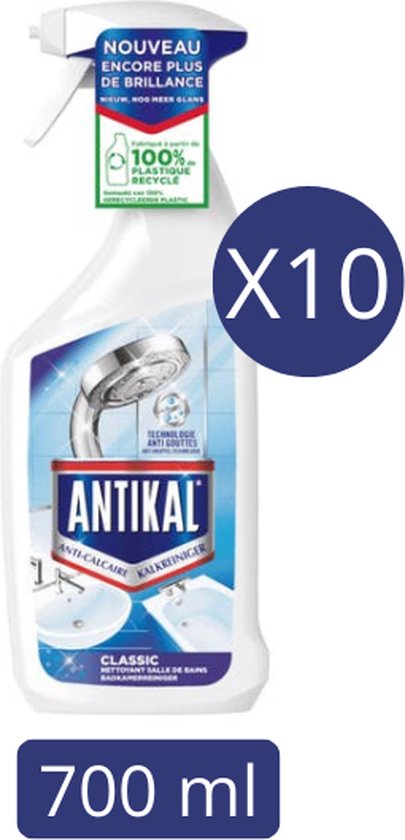 Antikal Kalkreiniger – Badkamerreiniger – 10 x 750ml