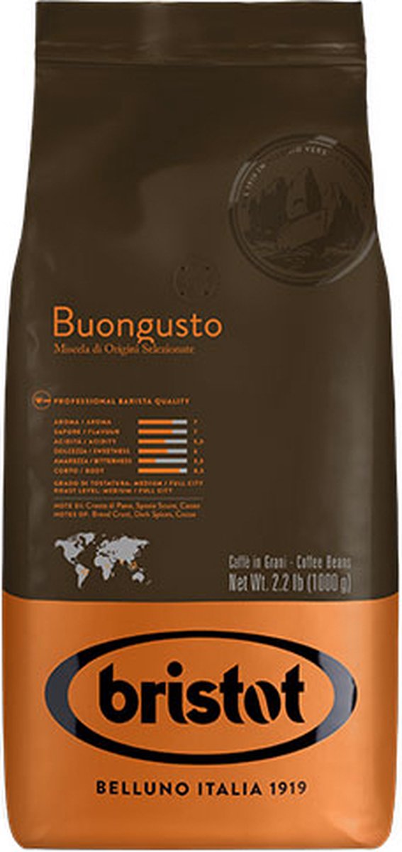 Goedkoopste Bristot Buongusto - Koffiebonen - 1000 gram