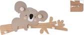 Spesely® Koala Kinderkapstok Babykamer / Kinderkamer - 3 Houten haken - Kapstok met Dier - Kapstok hangend - Hout - Wandkapstok 47x20cm