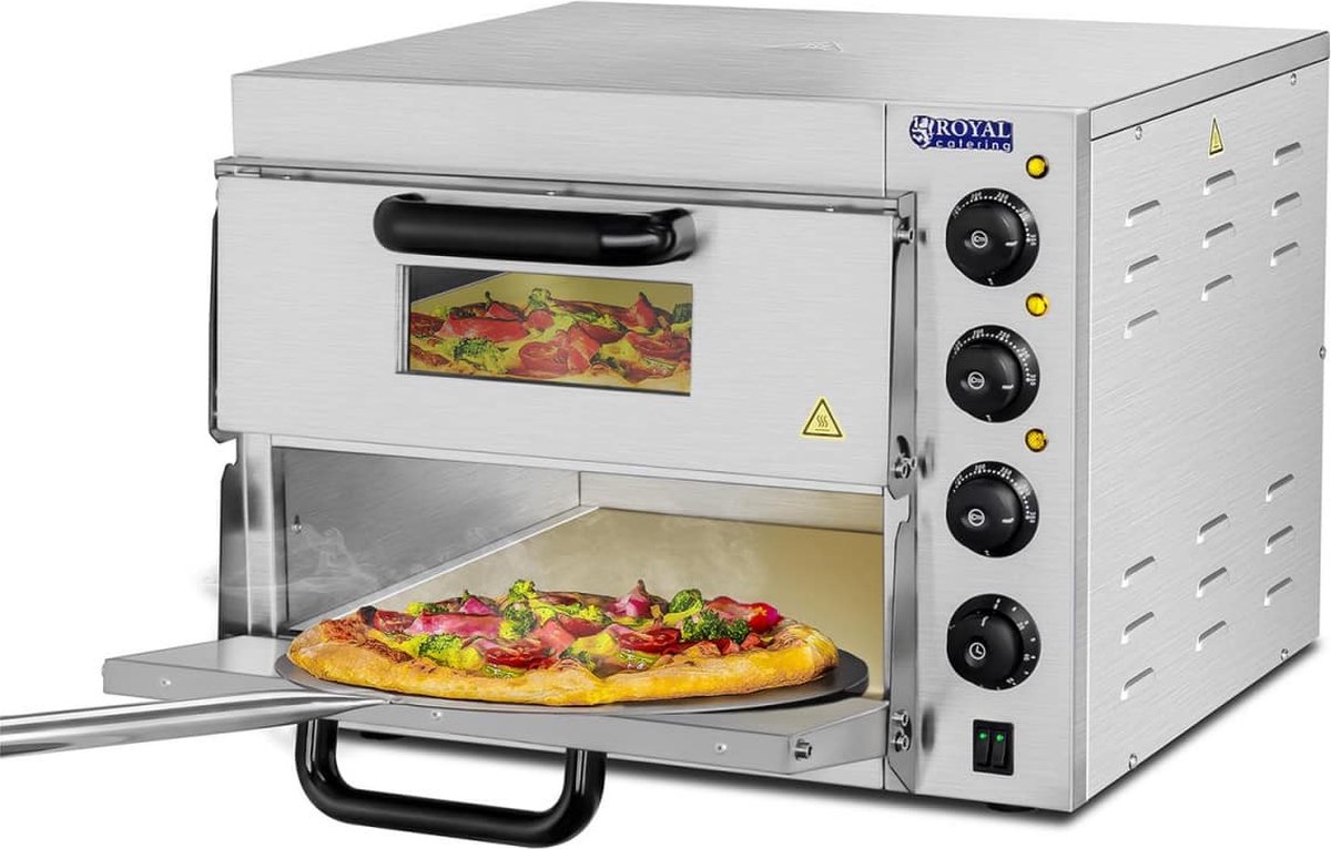 Royal Catering Pizza oven - Oventje - 2 kamers - Chamotte bodem | bol.com