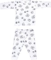 Beeren Bodywear Unisex Pyjama Bear - Wit - Maat 62/68