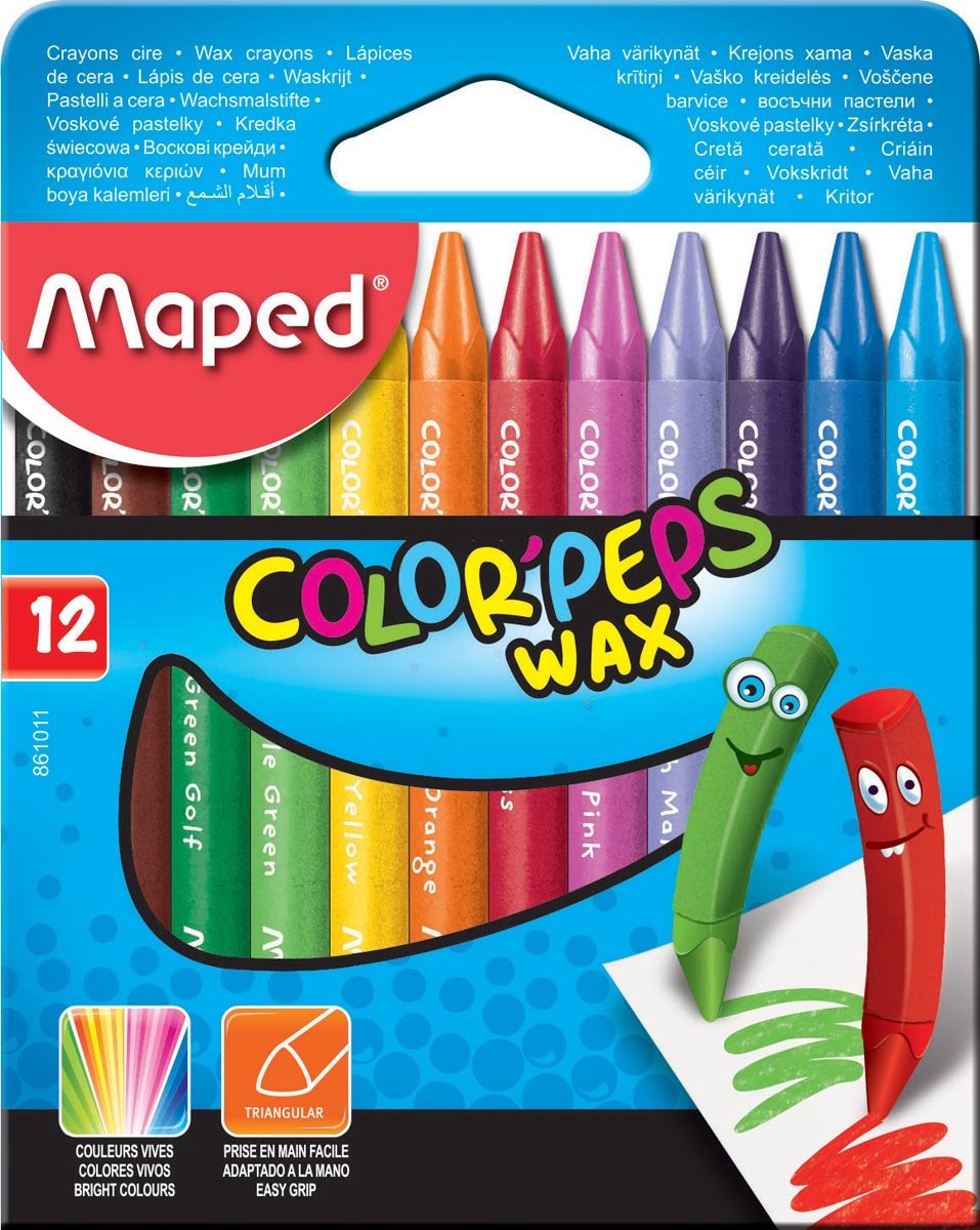 CRAYONS COLOR-PEPS X12 BTE CAR