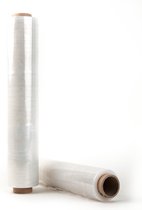 Kortpack - Transparante Rekfolie 20my dik x 50cm breed x 300mtr lang - 2 stuks - Stretchfolie - Handwikkelfolie - Palletwrapfolie - (005.0511)