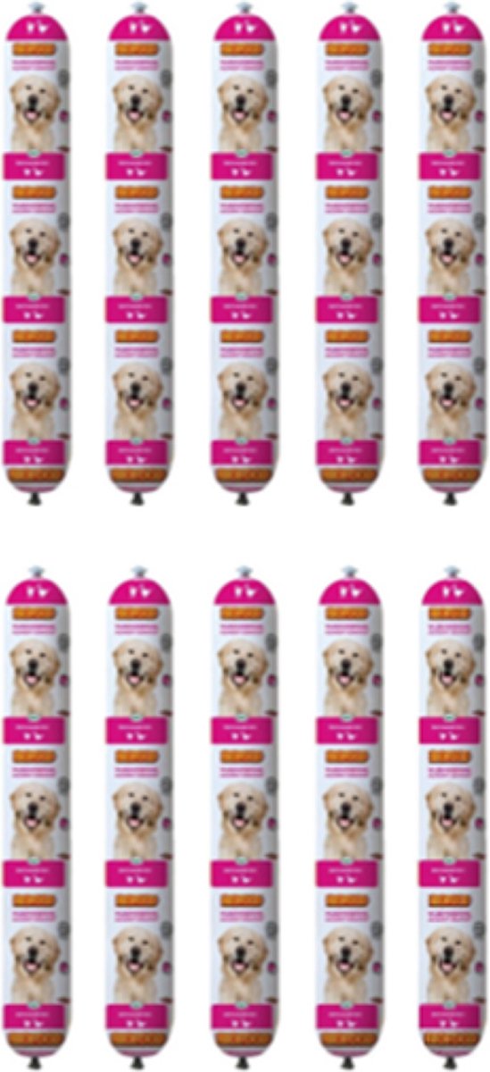 10x Biofood Vleesvoeding Compleet Eend - Hondenvoer - 800g
