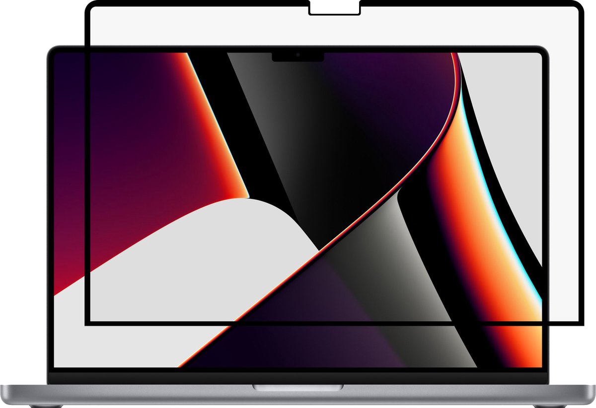 GrizzlyCoat - Screenprotector geschikt voor Apple MacBook Pro 16 Inch (2021-2024) | GrizzlyCoat Screenprotector Anti-Glare Folie - Case Friendly - Zwart