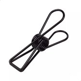 Wire knijper - Fish clips 18 x 72 mm | XL | Zwart | 10 stuks