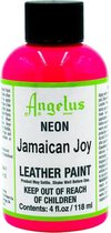 Angelus Leather Acrylic Paint - textielverf voor leren stoffen - acrylbasis - 118ml - Neon - Jamaican Joy