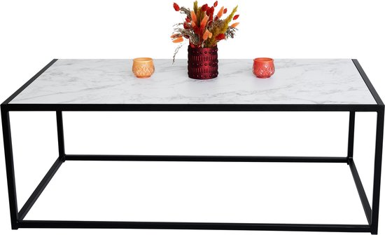 Table basse - Industrielle - Métal Zwart - Chêne Naturel - 960 x 500 x 370 - MY Own Table 003C