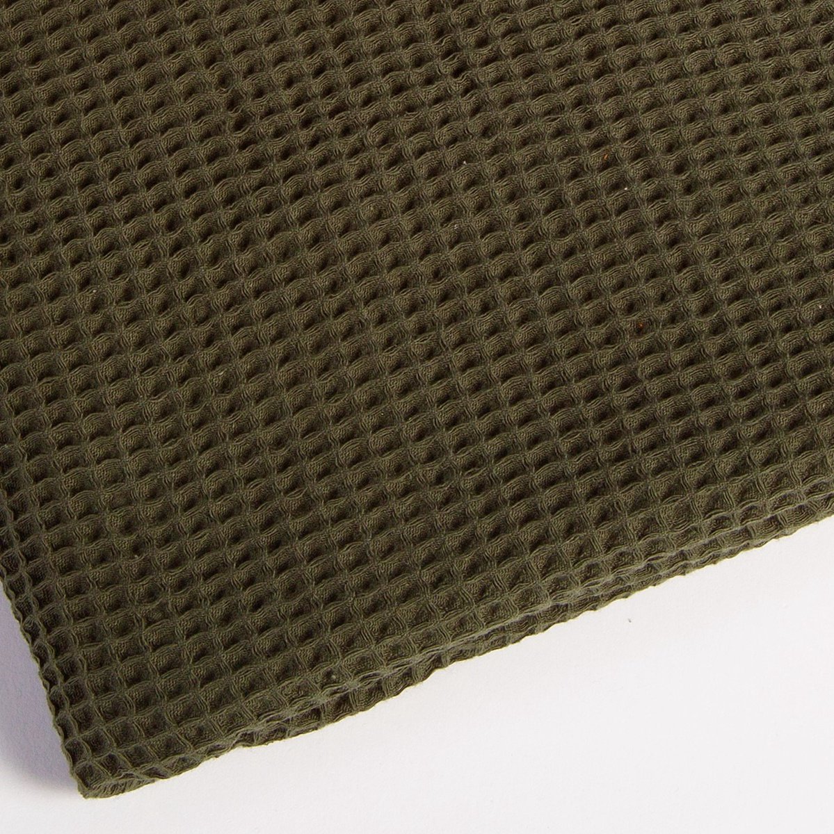 Oogappel Wafelstof Zomer Wiegdeken 75x100 cm Legergroen-Groen