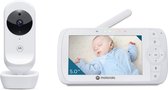 Motorola Nursery Babyfoon – Video Baby monitor – VM35 – Wit – 5-inch Ouder Unit – Infrarood – Digitale Zoom – Terugspreekfunctie