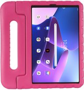 Cazy Lenovo Tab M10 Plus 3rd Gen hoes Kinderen - 10.6 inch - Kids proof back cover - Draagbare tablet kinderhoes met handvat – Roze