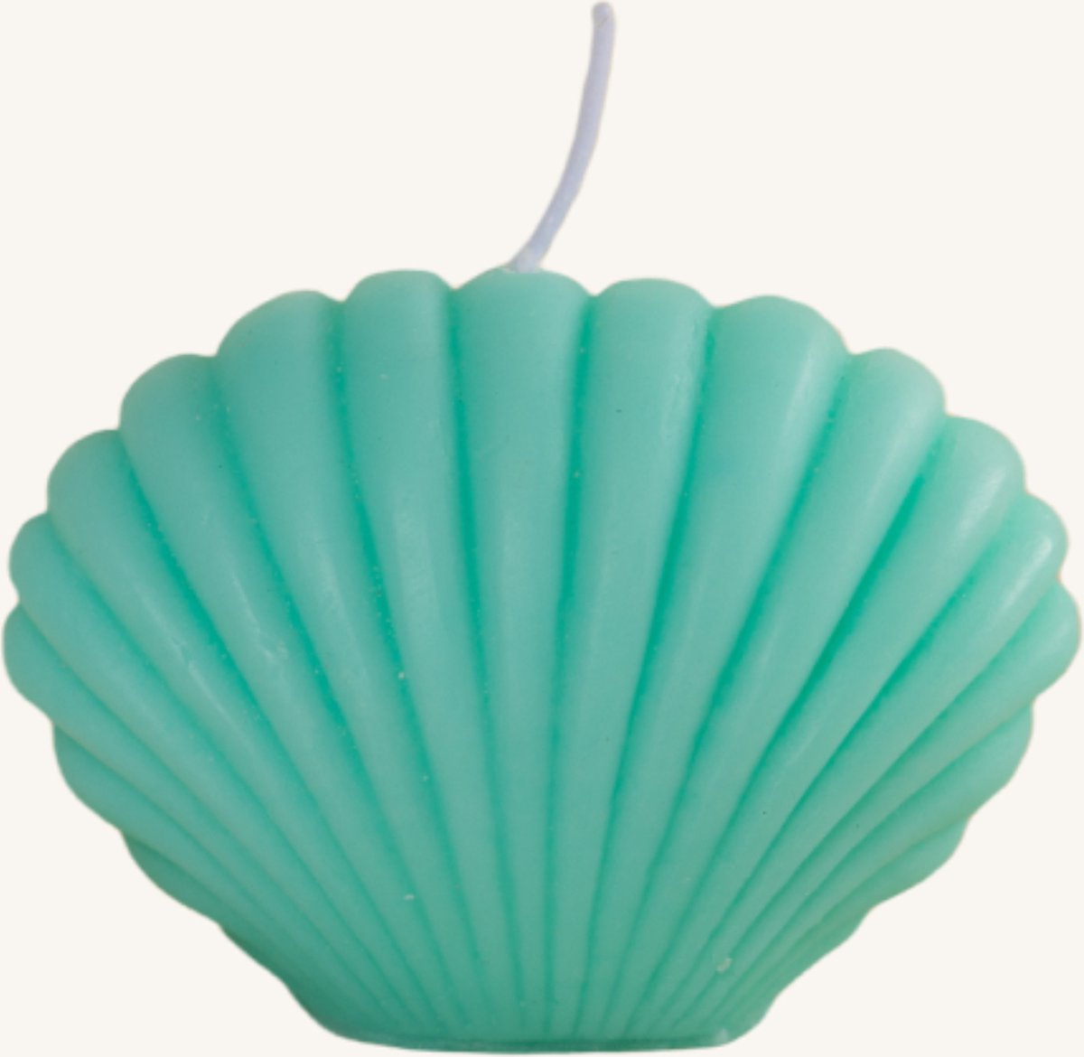 Lila Lemon - Schelp Kaars Turquoise - Figuurkaars - Schelp - Kaarsen - Gekleurde kaarsen 9X6.5CM