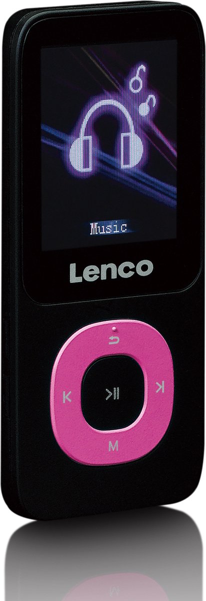 LENCO Xemio-659PK - MP3/MP4-speler SD kaart, roze bol | met micro 4GB