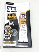 APEL siliconen Liquid gasket RTV - Zwarte  Hoge temperatuur afdichtmiddel 50 g - hittebestendig tot 300 °C