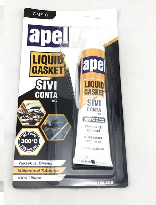 APEL siliconen Liquid gasket RTV - Zwarte Hoge temperatuur afdichtmiddel 50 g...