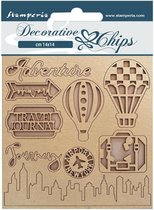 Stamperia - Decorative Chips - Sir Vagabond Aviator - Travel (SCB133)