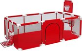 Speelbox - Playpen - Grondbox - Baby Grondbox - Speelbox baby - Kinderbox - Kruipbox - Extra grote Kids Kinderbox - Speeltuin Voor Babies - Rood