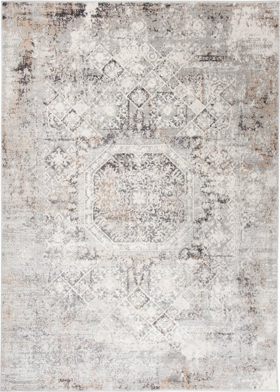 Eyecatcher Valley Tapis Salon Chambre Grijs Design Atmosphère de Vie Intérieure Moderne Trendy Durable Haute Qualité Tapis Taille – 200x300