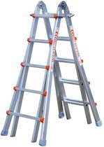Waku Ladders Telescopische ladder - 4x5 sporten - Aluminium