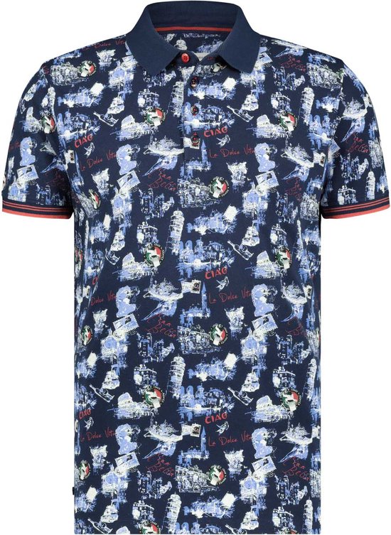 A fish named Fred- Polo Italy map navy - 3XL-EU | bol