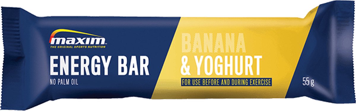 Maxim Energy Bar - 15 x 55g - Energierepen - Sportvoeding - Banana Yoghurt
