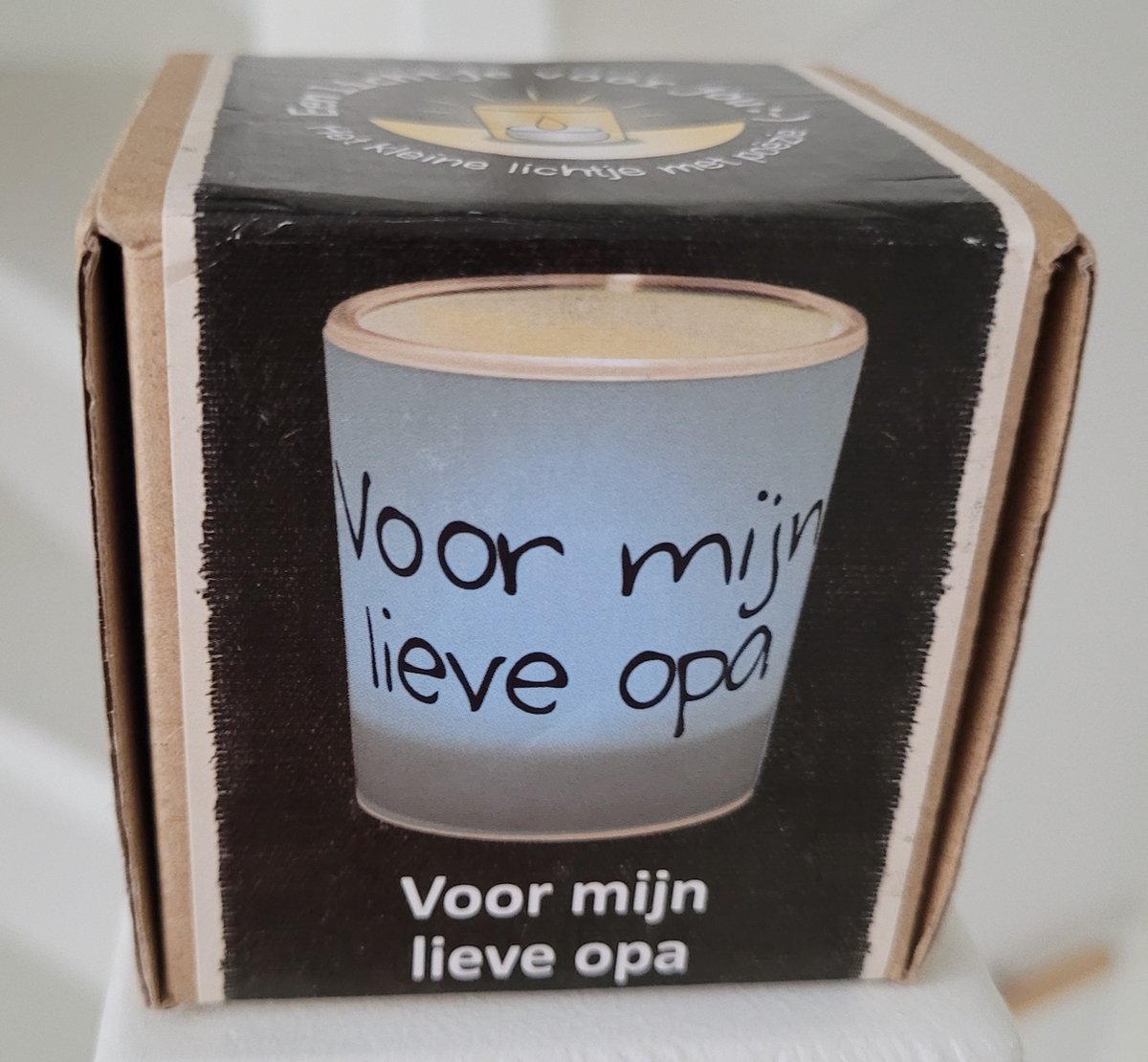 Een lichtje voor jou -:) Waxinelichtjeshouder Voor mijn lieve Opa