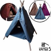 Kamer 5® Kattenmand Oxford Luxury Tipi Tent - Kattenbed Antraciet-Grijs