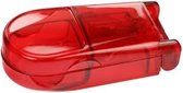 Vardaan Coupe-médecine - Coupe-pilule - Séparateur de comprimés professionnel - Coupe-médecine - Boîte de rangement pratique - Cadeau - Rouge