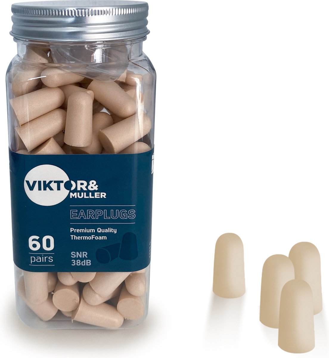 Uitgebreide Test: Viktor & Muller® Oordopjes Viktor & Muller foam oordopjes verpakking 120 stuks