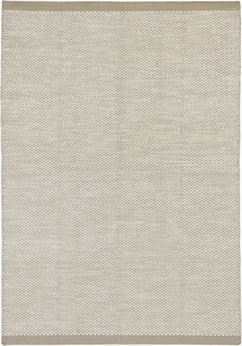 MOMO Rugs Vaasa Camel White Vloerkleed - 200x300 - Rechthoek - Laagpolig,Structuur Tapijt - Industrieel - Beige, Wit
